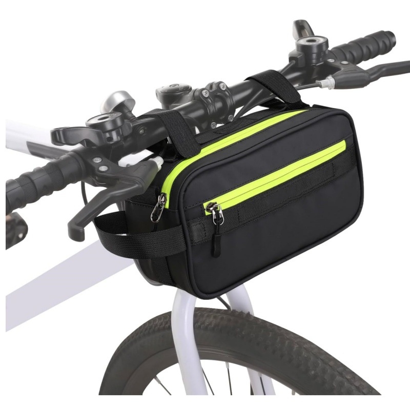 Torba za kormilo planinskog bicikla, prednja torbica na okvir s remenom za rame, poliesterska, podesiva, s podlogom