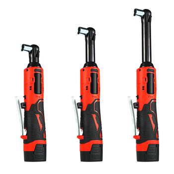 Elektromos racsnis kulcs, 18V, 90°-ban állítható fej, újratölthető lítium akkumulátor, 57 Nm nyomaték, tömeg 2,3 kg