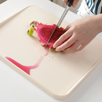 Tocător din plastic cu două fețe, suprafață antiderapantă, pentru fructe și carne, uz casnic