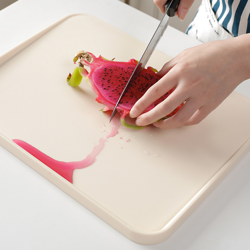 Tocător din plastic cu două fețe, suprafață antiderapantă, pentru fructe și carne, uz casnic