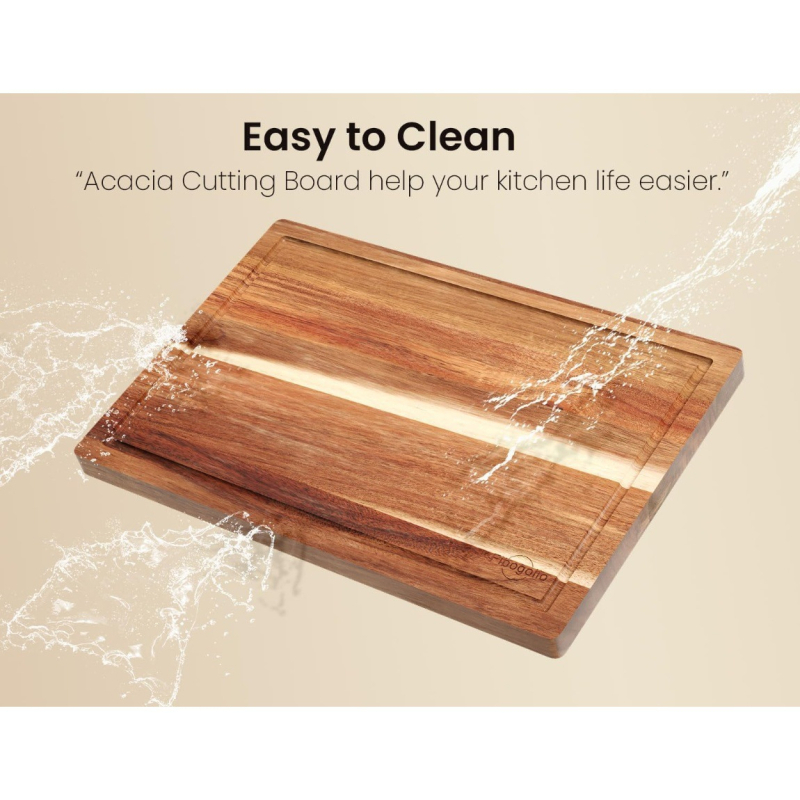 Set dasaka za rezanje od akacije, tri komada, dvostrano korištenje, kućna upotreba, moderan minimalistički stil, šifra proizvoda 014