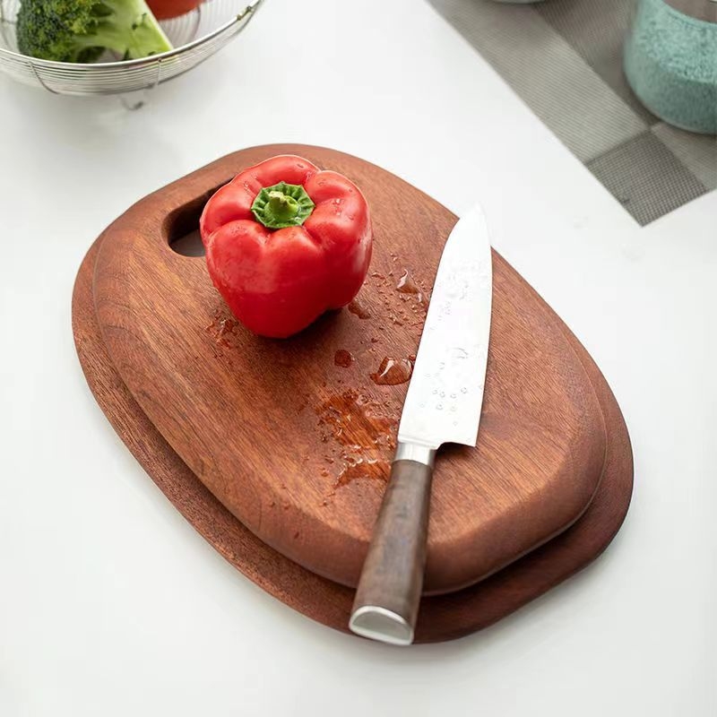Daska za rezanje od ebenovog drveta, dvostrana, antibakterijska, otporna na plijesan, otporna na koroziju