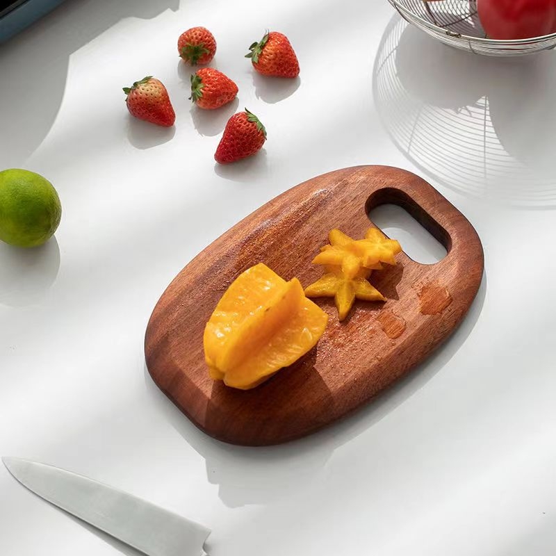 Daska za rezanje od ebenovog drveta, dvostrana, antibakterijska, otporna na plijesan, otporna na koroziju