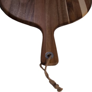 Daska za pizzu od ebonskog drveta, kružna drvena podloga za kućnu uporabu, lansiranje 2024