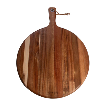 Daska za pizzu od ebonskog drveta, kružna drvena podloga za kućnu uporabu, lansiranje 2024