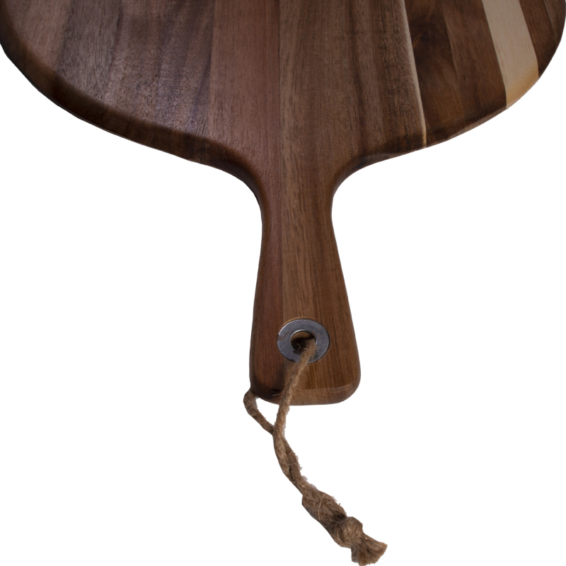 Daska za pizzu od ebonskog drveta, kružna drvena podloga za kućnu uporabu, lansiranje 2024