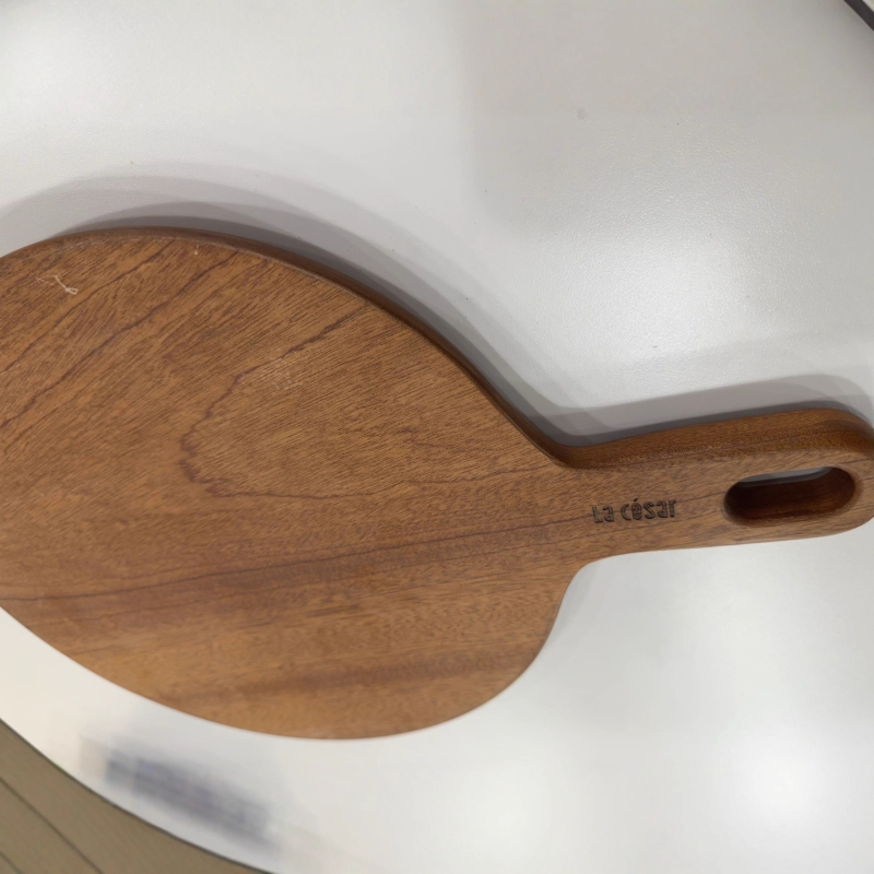 Daska za pizzu od ebonskog drveta, kružna drvena podloga za kućnu uporabu, lansiranje 2024