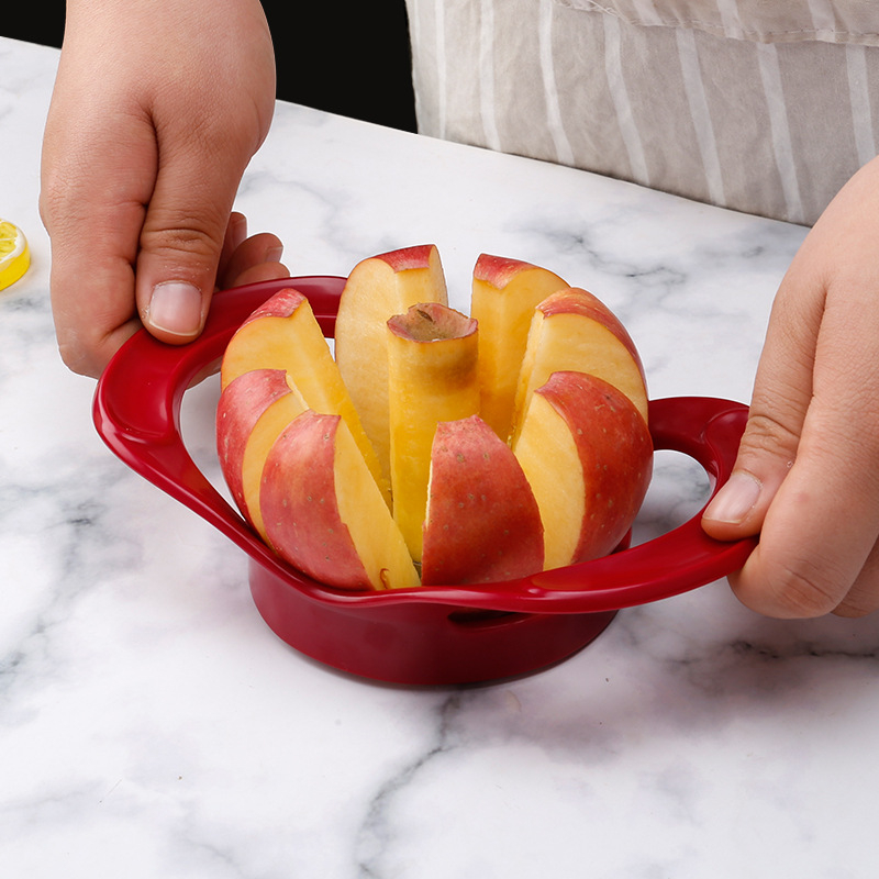 Tăietor de mere cu îndepărtător de sâmburi, set de 8 piese, oțel inoxidabil 430, divizor de fructe