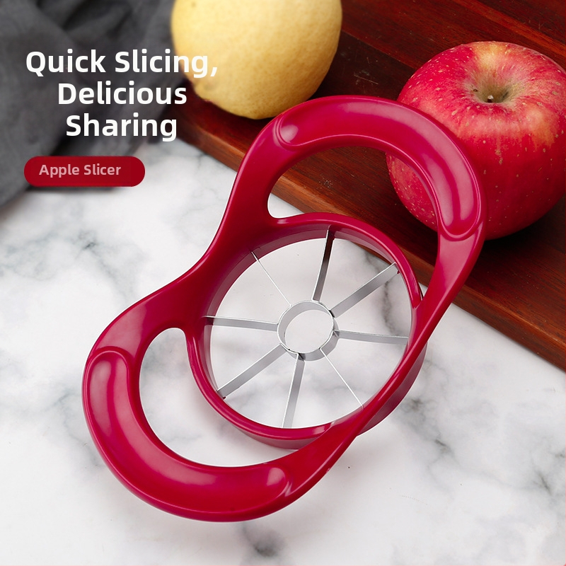 Krájač na jablká a jadrovací nástroj, 8-dielny set, z nehrdzavejúcej ocele 430, delič ovocia