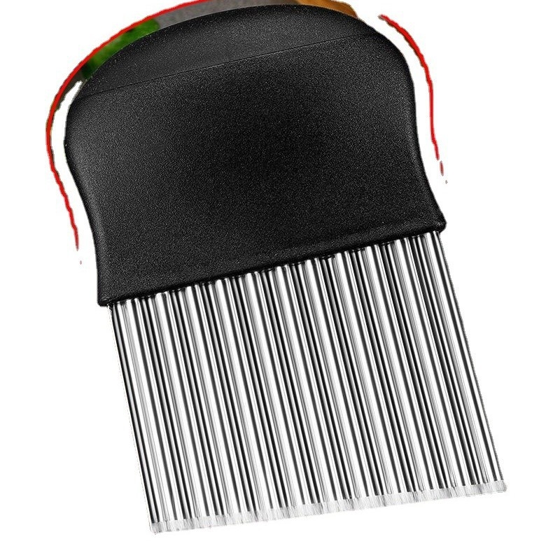 Rezač za krumpir s cvjetnim oblikom i valovitom oštricom – nehrđajući čelik 201, za kućnu upotrebu