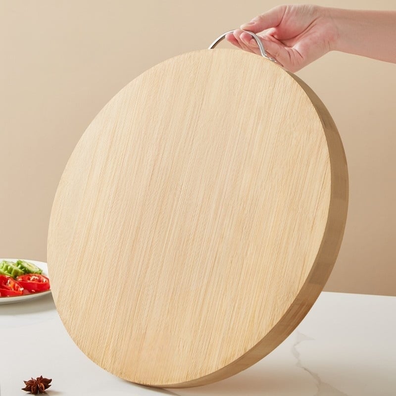 Placă de tăiat din lemn masiv, cu protecție anti-mucegai și antibacteriană, pentru uz casnic