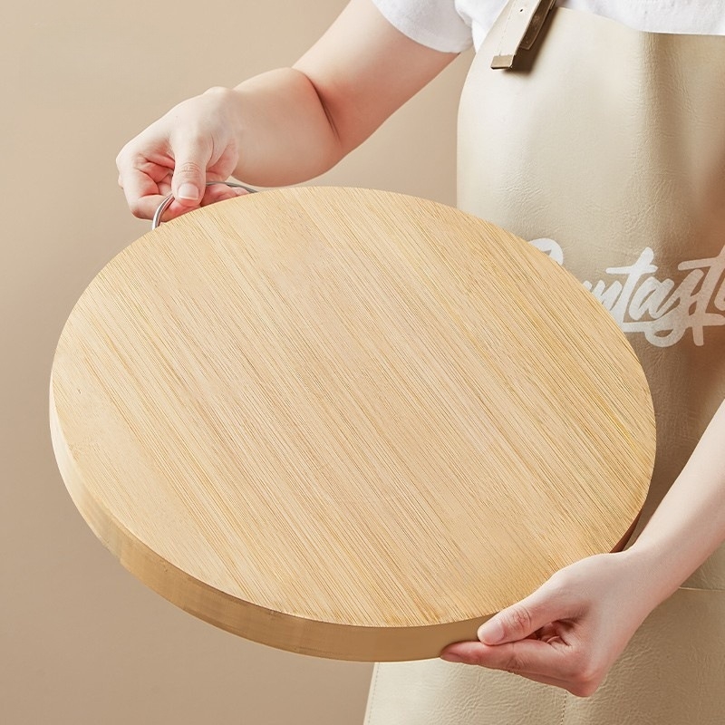 Placă de tăiat din lemn masiv, cu protecție anti-mucegai și antibacteriană, pentru uz casnic