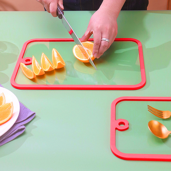 tocător de bucătărie din sticlă temperată – antibacterian, anti-mucegai, antiderapant, cu două fețe, pentru uz casnic