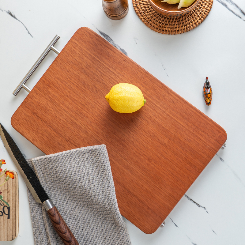 Tocător din lemn, pătrat, stil modern minimalist, pentru uz casnic, ambalaj de bază