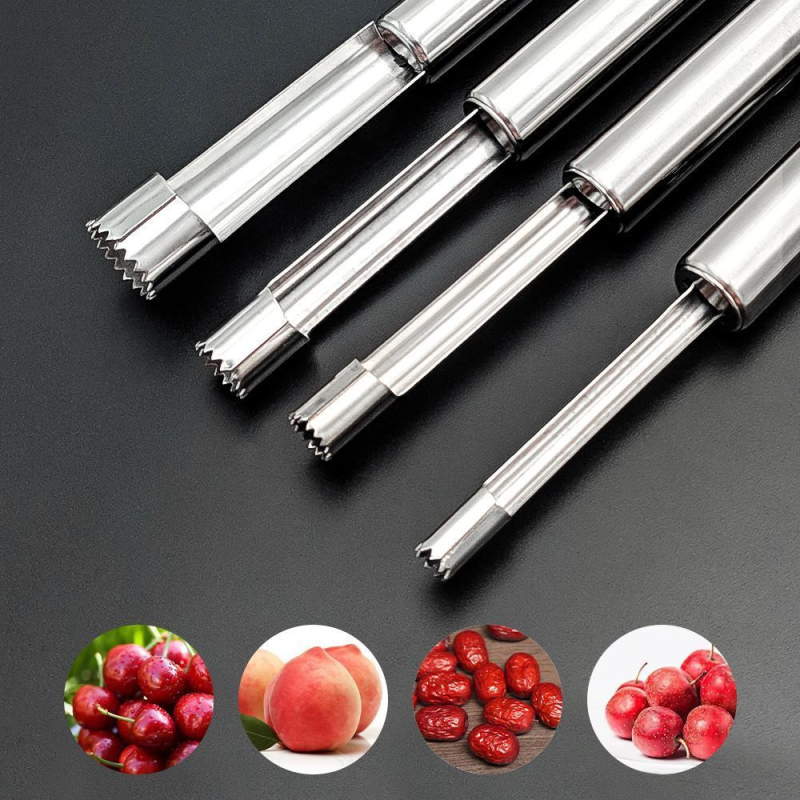 Înlăturător de sâmburi din oțel inoxidabil – instrument multifuncțional pentru mere și pere