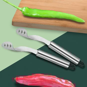 Ανοξείδωτος Αφαιρετής Πυρήνα Τσίλι Πιπεριάς — Χειροκίνητος Αφαιρεί Πυρήνα και Σπόρους, Naughty Μάρκα