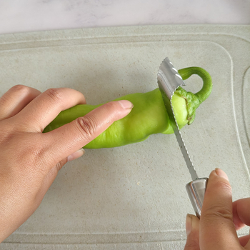 Ανοξείδωτος Αφαιρετής Πυρήνα Τσίλι Πιπεριάς — Χειροκίνητος Αφαιρεί Πυρήνα και Σπόρους, Naughty Μάρκα