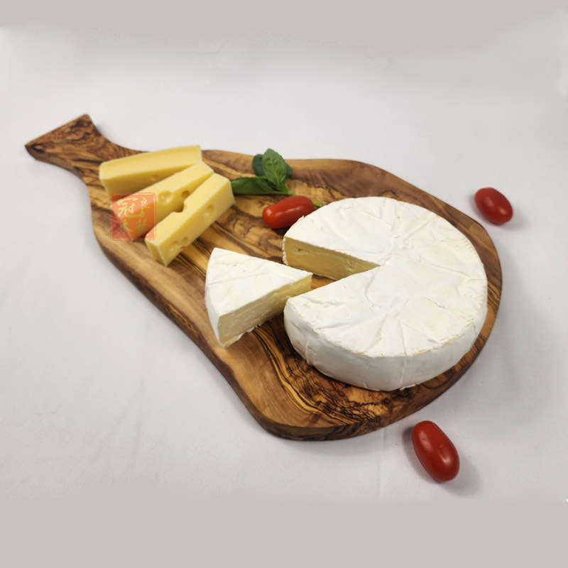 Σετ μαχαιριών και σανίδας κοπής από ελαιόδενδρο, διπλής όψεως, αντιβακτηριακό, φορητό, μοντέρνο στυλ