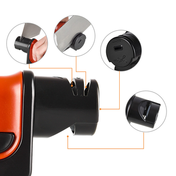 Elektromos késélező, automata, ABS anyagú konyhai eszköz, 2021-es megjelenés