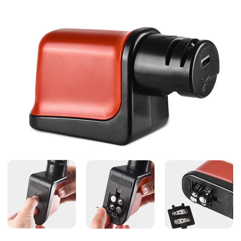 Elektromos késélező, automata, ABS anyagú konyhai eszköz, 2021-es megjelenés