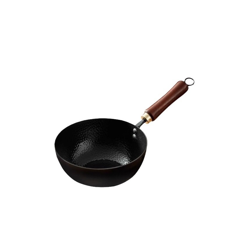 Wok od finog željeza, bez premaza, s jednim dnom, bez poklopca, otporan na hrđu