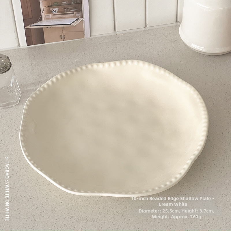 Porcelanski set posuđa za stol s dubokim tanjurima, nepravilnog oblika, pogodan za mikrovalnu, korejski stil