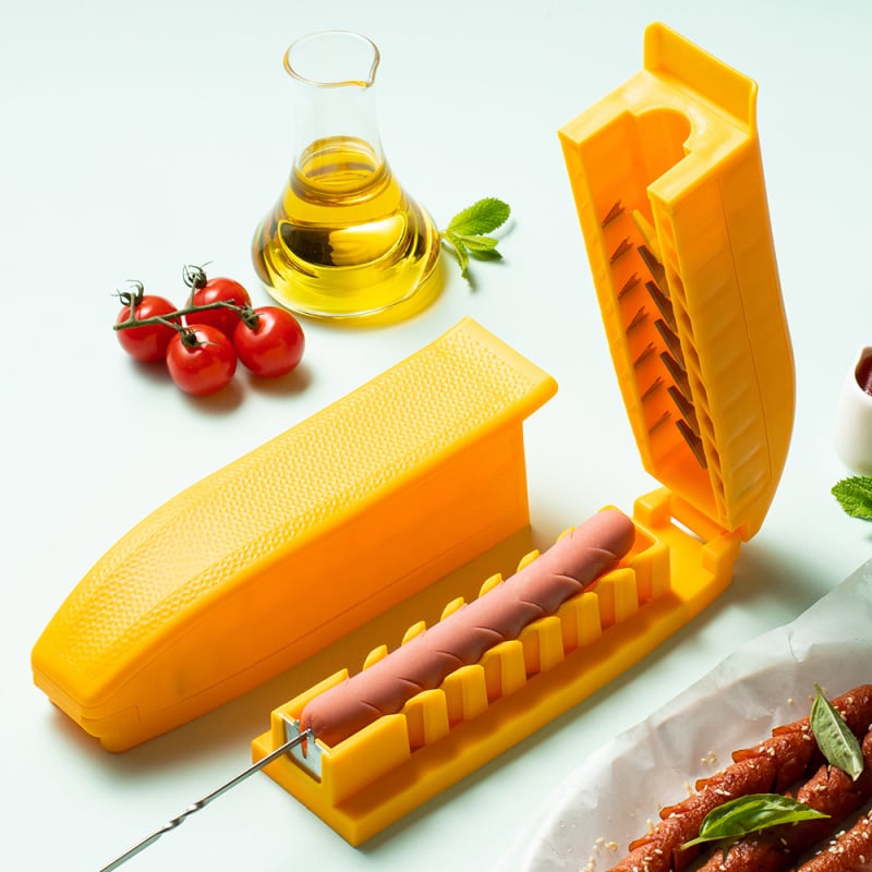 Πολυλειτουργικός κόφτης λουκάνικου από ανοξείδωτο ατσάλι με λειτουργία καλαμάκι — όλα σε ένα μηχάνημα κοπής, καταγωγή Yangjiang