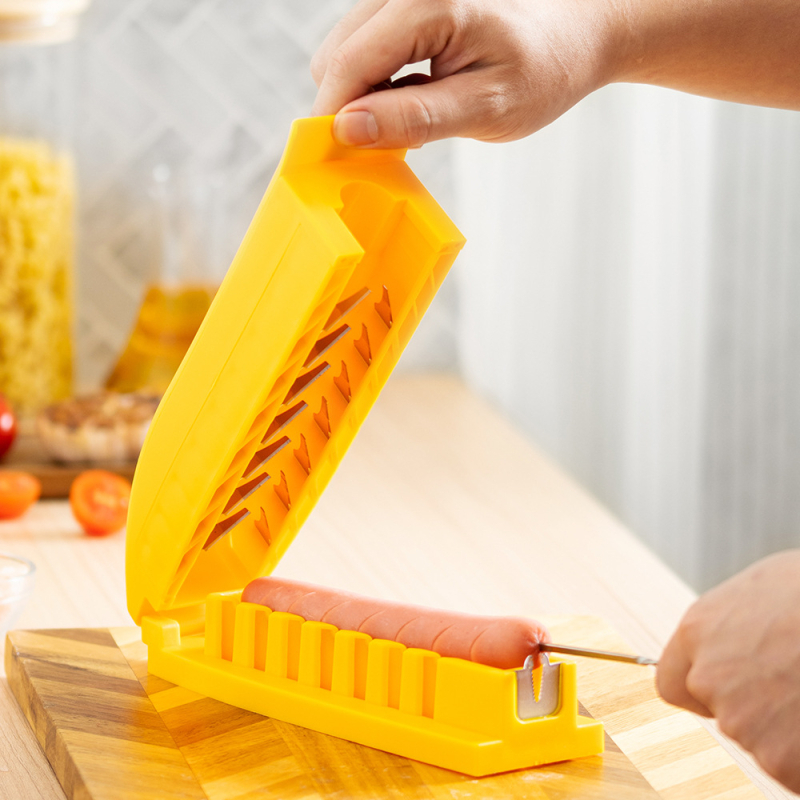 Πολυλειτουργικός κόφτης λουκάνικου από ανοξείδωτο ατσάλι με λειτουργία καλαμάκι — όλα σε ένα μηχάνημα κοπής, καταγωγή Yangjiang