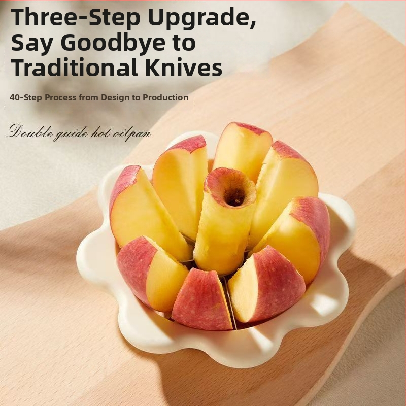 Tăietor de mere, Divizor de fructe, Oțel inoxidabil, Stil minimalist modern, Lansare toamnă 2024