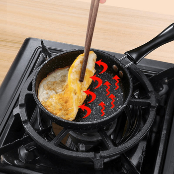 Τηγάνι τηγανίσματος από ιατρικό λίθο, μη κολλώδες, φορητό, συμβατό με όλες τις εστίες, μοντέρνος μινιμαλιστικός σχεδιασμός