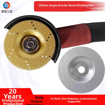 Diamantový disk na uhlovú brúsku – oblý misovitý brazed disk na brúsenie a rezanie mramoru, granitu, obkladačiek, kamenných dosiek a skla – Pride Tools