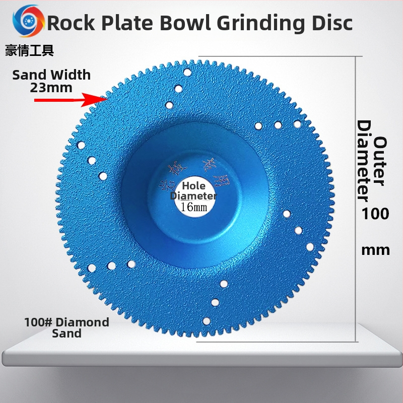 Diamantový disk na uhlovú brúsku – oblý misovitý brazed disk na brúsenie a rezanie mramoru, granitu, obkladačiek, kamenných dosiek a skla – Pride Tools