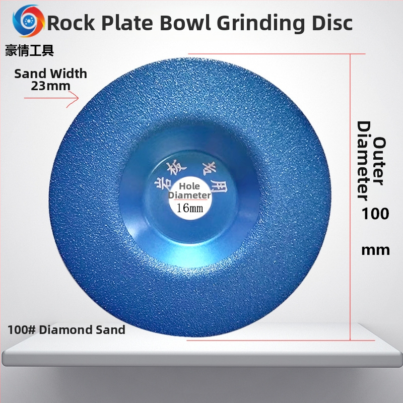 Diamantový disk na uhlovú brúsku – oblý misovitý brazed disk na brúsenie a rezanie mramoru, granitu, obkladačiek, kamenných dosiek a skla – Pride Tools