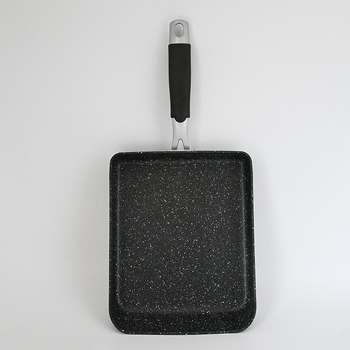 Tigaie Tamagoyaki pentru omletă, interior cu Maifan, antiaderent, corp din aliaj de aluminiu, formă pătrată, adâncime 4 cm
