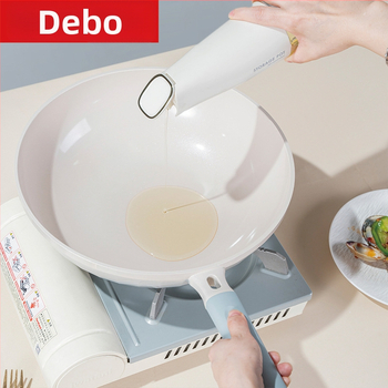 Wok Debo Eiffel, 28/30/32 cm, s neprijanjajućim premazom, ravno dno, za plinsku ploču