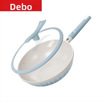 Wok Debo Eiffel, 28/30/32 cm, s neprijanjajućim premazom, ravno dno, za plinsku ploču