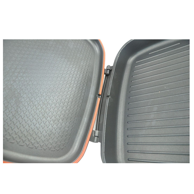 DESSINI διπλής όψεως τετράγωνο αντικολλητικό τηγάνι για γκριλ και τηγάνισμα, κορεατικού στυλ, συμβατό με εστίες επαγωγής και αερίου