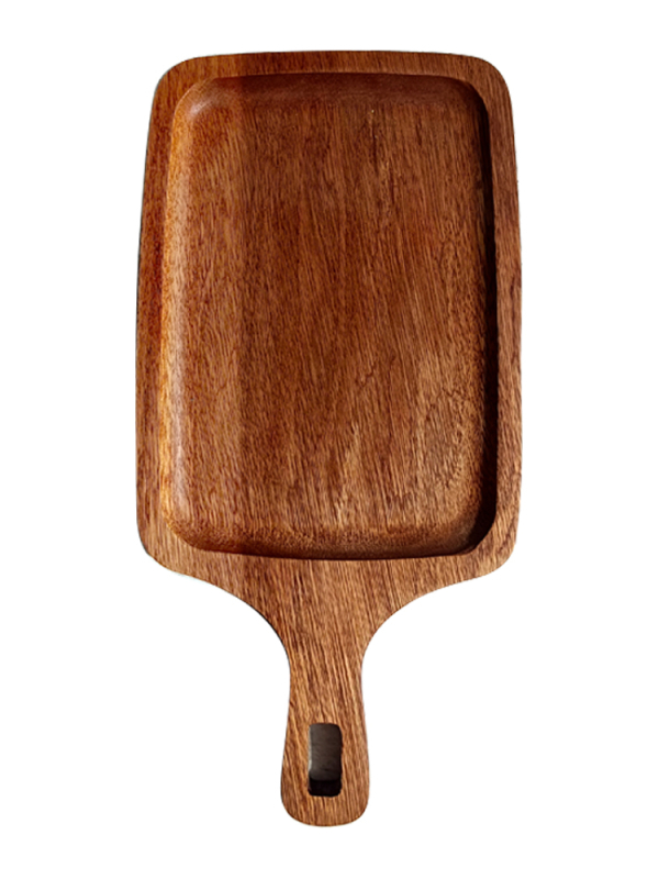 Drvena ploča za posluživanje za restoran, pravokutna, jednofarbni dizajn, francuski stil, jednostavan dizajn