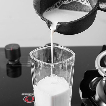 Mini tava od lijevanog željeza s drvenom drškom za prženje jaja