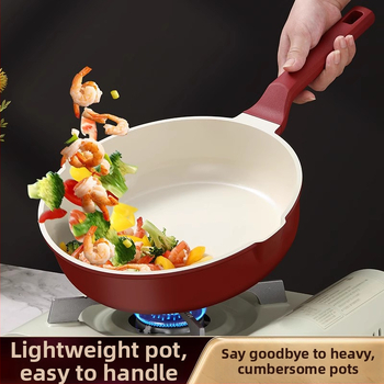 Premium keramički non-stick tiganj za prženje, 26 cm, s staklenim poklopcem, kompatibilan s indukcijom i plinskim štednjakom