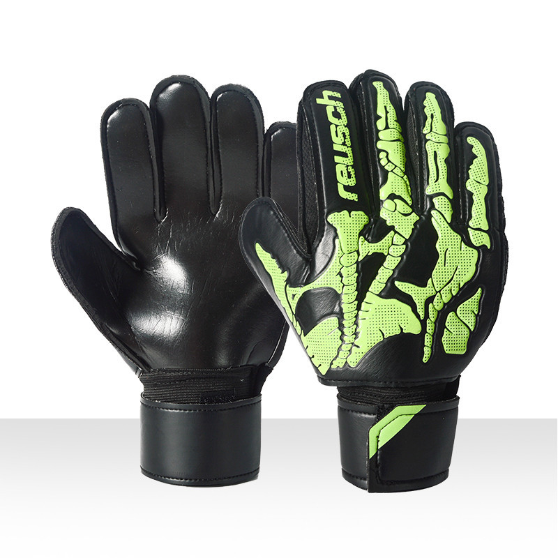 Rukavice vratara s zaštitom prstiju, PU debeli, latex protiv klizanja, Anxin, Unisex, Nogomet