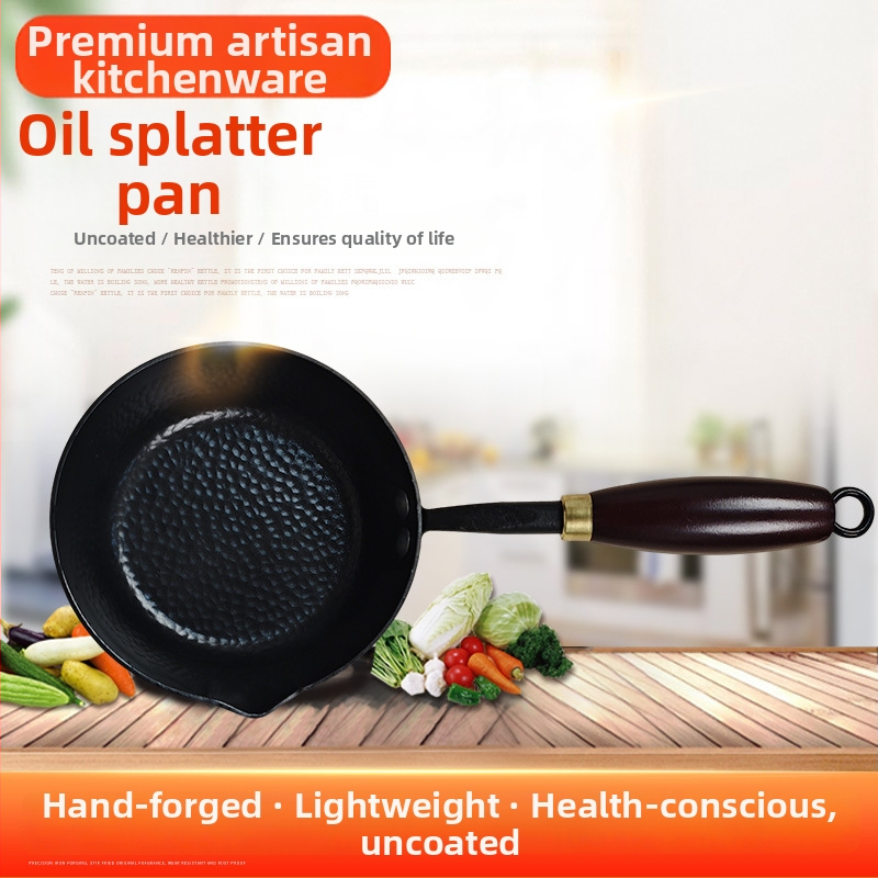 Mini panvica z kovaného železa na horúci olej a vajcia, model Zq-ydpyg, viacvrstvové dno, vhodná na plynový sporák