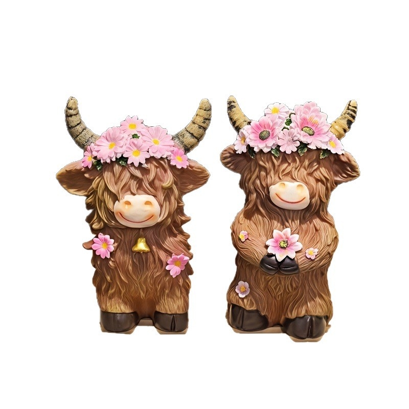 Декоративна фигура от смола — марка Xusheng; Категория: Смолени занаяти; Материал: синтетична смола; Опаковка: картон; Подходящи за подарък: сватби, рождени дни, дипломиране, преместване