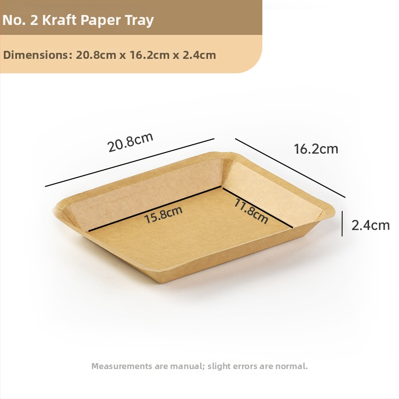 Jednorazový tanier z kraftového papiera, obdĺžnikový tvar, nie je vhodný do mikrovlnky, nebiodegradovateľný, typ riadu – tanier