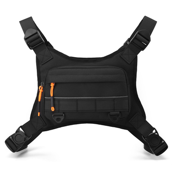 Szabadidős mellény hátizsák férfiaknak - vízálló nylon mellényes táska túrázáshoz, hegymászáshoz, kempingezéshez - légáteresztő, ultra könnyű, kopásálló, görbült vállpánt, poliészter bélés