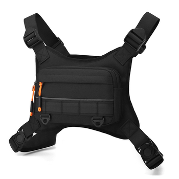 Szabadidős mellény hátizsák férfiaknak - vízálló nylon mellényes táska túrázáshoz, hegymászáshoz, kempingezéshez - légáteresztő, ultra könnyű, kopásálló, görbült vállpánt, poliészter bélés