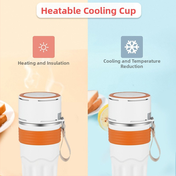 GN-L08 Nerezová oceľová cestovná šálka na chladenie alebo zohrievanie, 15W