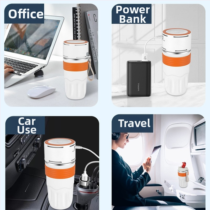 GN-L08 Nerezová oceľová cestovná šálka na chladenie alebo zohrievanie, 15W