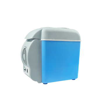 Mini frigider auto cu funcție duală cald/rece, capacitate 7,5 L, alimentare 12V, 30-48W, răcire până la 3°C, încălzire până la 50°C