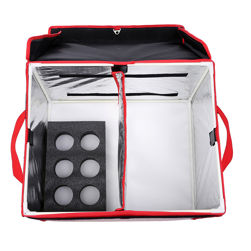 Hordozható, szigetelt pohár- és tál tartó kiszállításhoz, italok és tejtea számára (Anyag: 20213; Dobozonként: 10 db; Kategória: Ice pack; Márka: Food dart office)